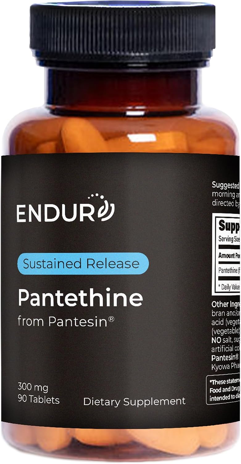 Endur Pantethine de Pantesin® - 300mg, 90 Comprimidos de Liberación Sostenida