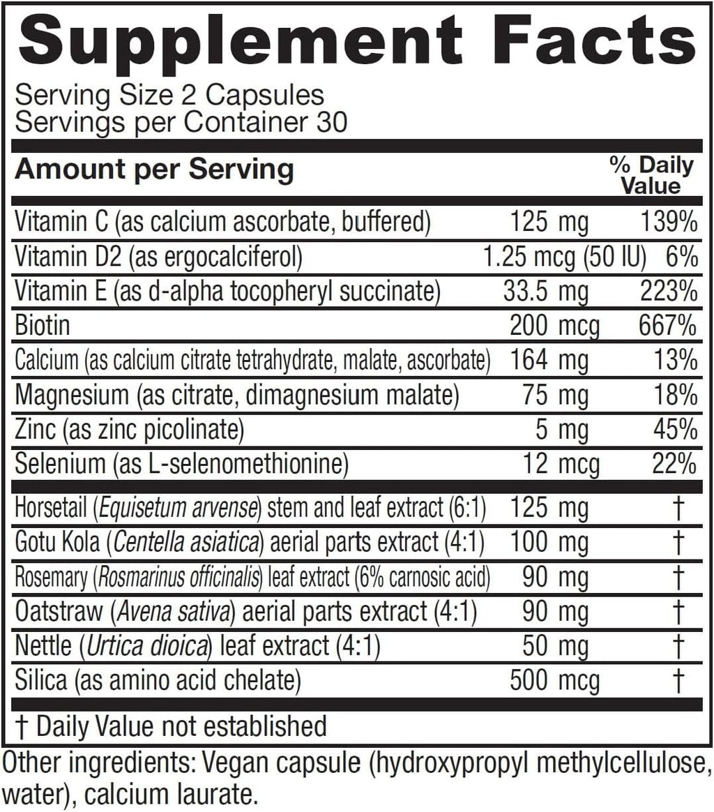 Vitanica Luminous - Hair, Skin & Nails Supplement - 60 Vegan Capsules