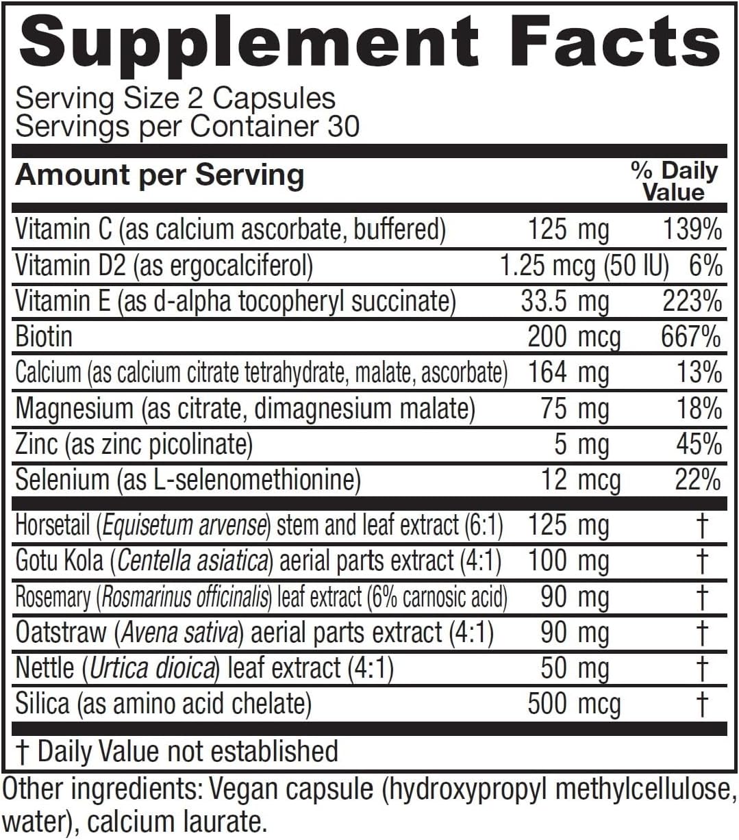 Vitanica Luminous - Hair, Skin & Nails Supplement - 60 Vegan Capsules