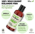 Deley Naturals Aceite de Pescado Islandés para Perros - Omega 3 EPA DHA - 118 ml
