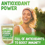 XPRS Nutra Celery Powder - Polvo de Apio Fresco - Antioxidante - Vegano (453 g)