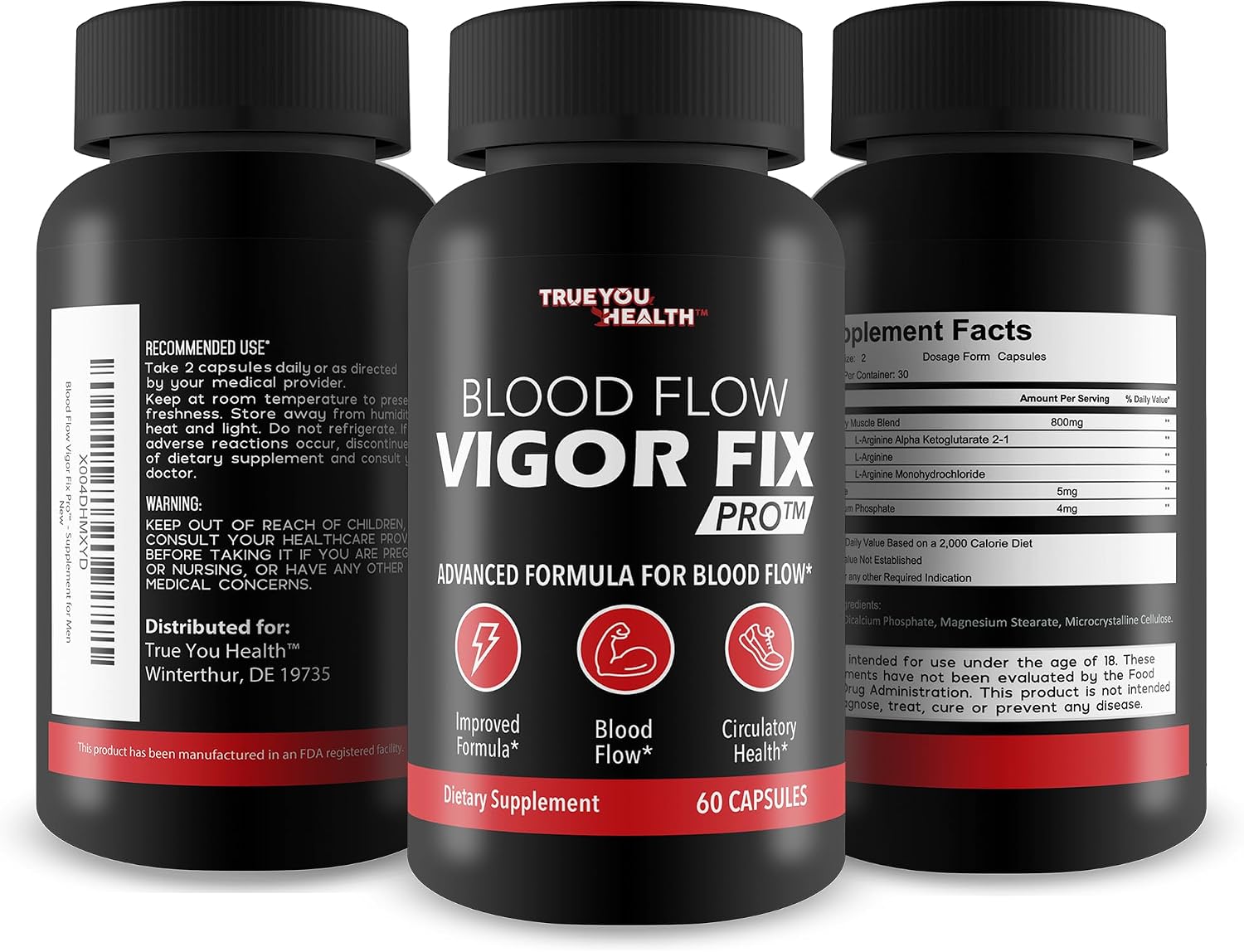 Blood Flow Vigor Fix Pro - Suplemento de Circulación Sanguínea para Hombres