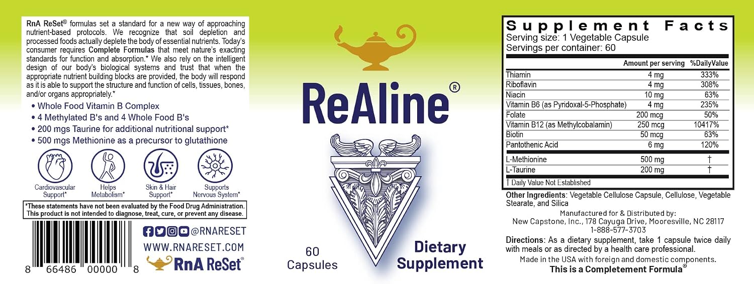 RnA ReSet - Restablecimiento total del cuerpo, Protocolo de suplemento dietético, Magnesio, Electrolitos, Vitamina B, Proteína en polvo de vainilla, Bienestar y longevidad