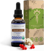 Secrets of the Tribe Cramp Bark Orgánico USDA - Extracto Sin Alcohol de Alta Potencia - 118 ml