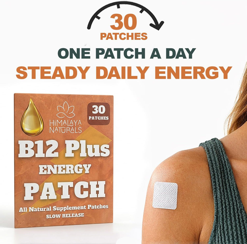 Parche Energético B12 con Metilcobalamina – Sin Cafeína, Sin Pastillas – 30 Parches