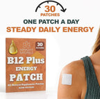 Parche Energético B12 con Metilcobalamina – Sin Cafeína, Sin Pastillas – 30 Parches