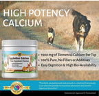 Eggshellent Calcium - Polvo de cáscara de huevo para perros y gatos - 454 g