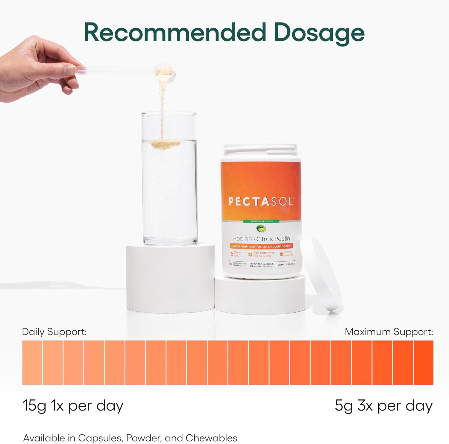 PectaSol Pectina Cítrica Modificada – Polvo de Lima 551g