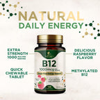 Vitamina B12 1000 mcg Metilcobalamina Comprimidos Masticables - 120 Comprimidos