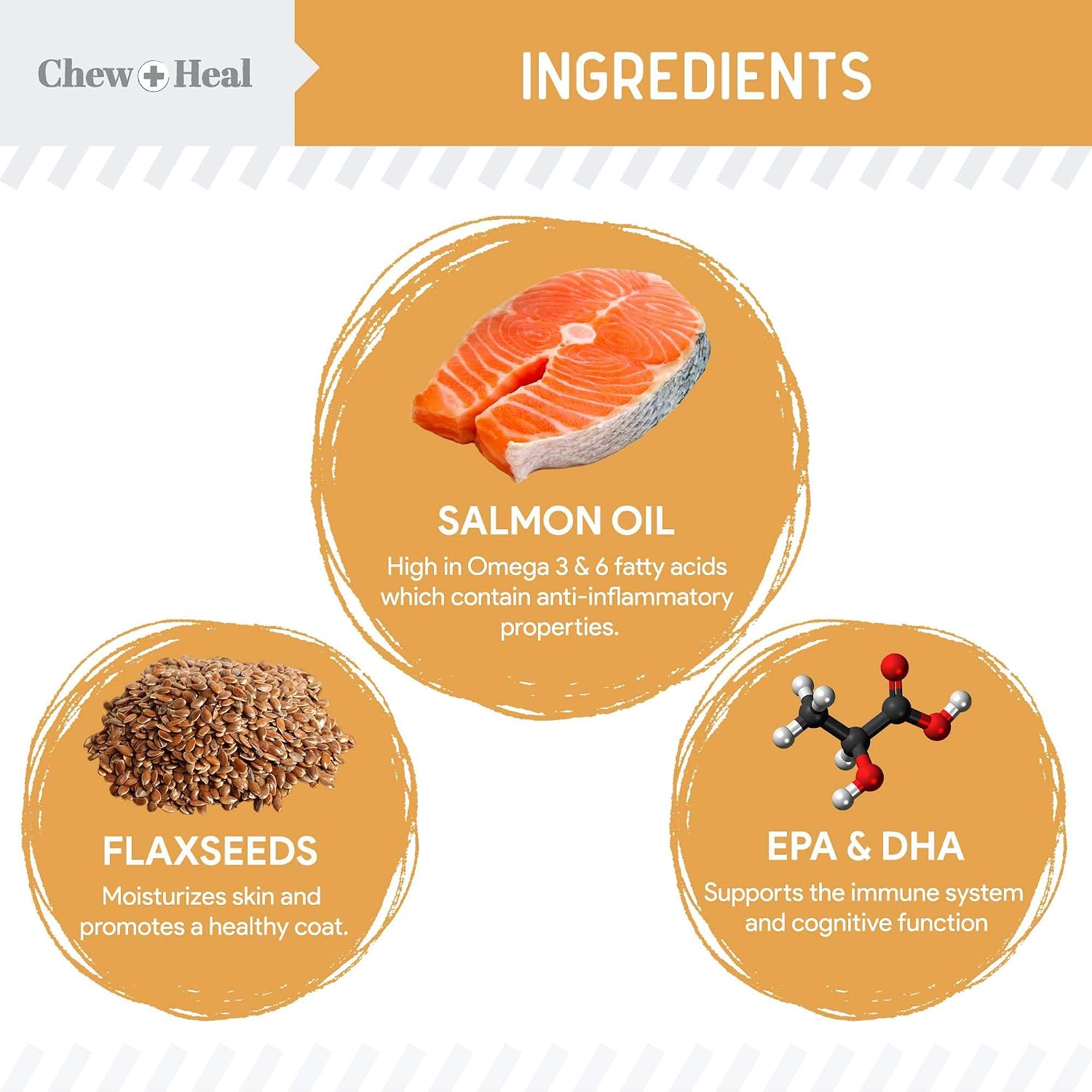 Aceite de Salmón para Perros – 60 Golosinas Soft Chew Omega