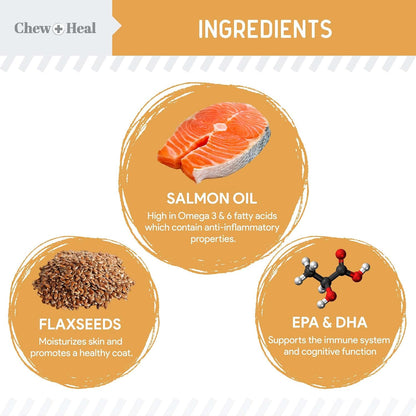 Aceite de Salmón para Perros – 60 Golosinas Soft Chew Omega – Image 2