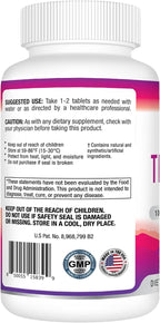 Best Earth Naturals Time Release Caffeine with L-Tyrosine, Vitamin B6, Vitamin B12, Thiamin & More - Suplemento Energético - 40 Comprimidos