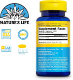 Nature's Life Niacinamide 500 mg – Vitamina B3 Sin Enrojecimiento – 100 Comprimidos