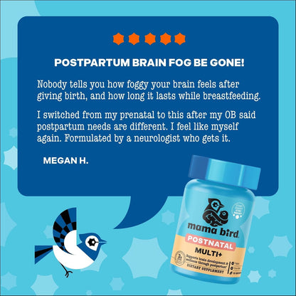 Best Nest Wellness Mama Bird Postnatal – DHA (ácido docosahexaenoico): Contribuye al mantenimiento de una función – Image 8
