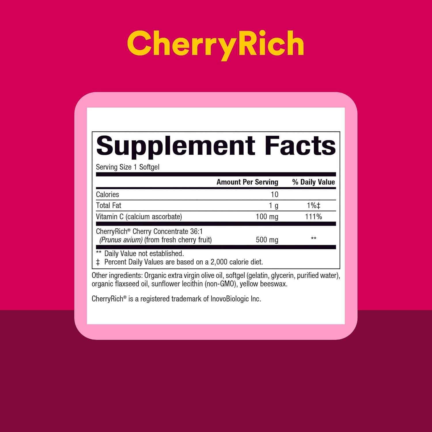 CherryRich Super Strength Tart Cherry Concentrate, 90 Softgels