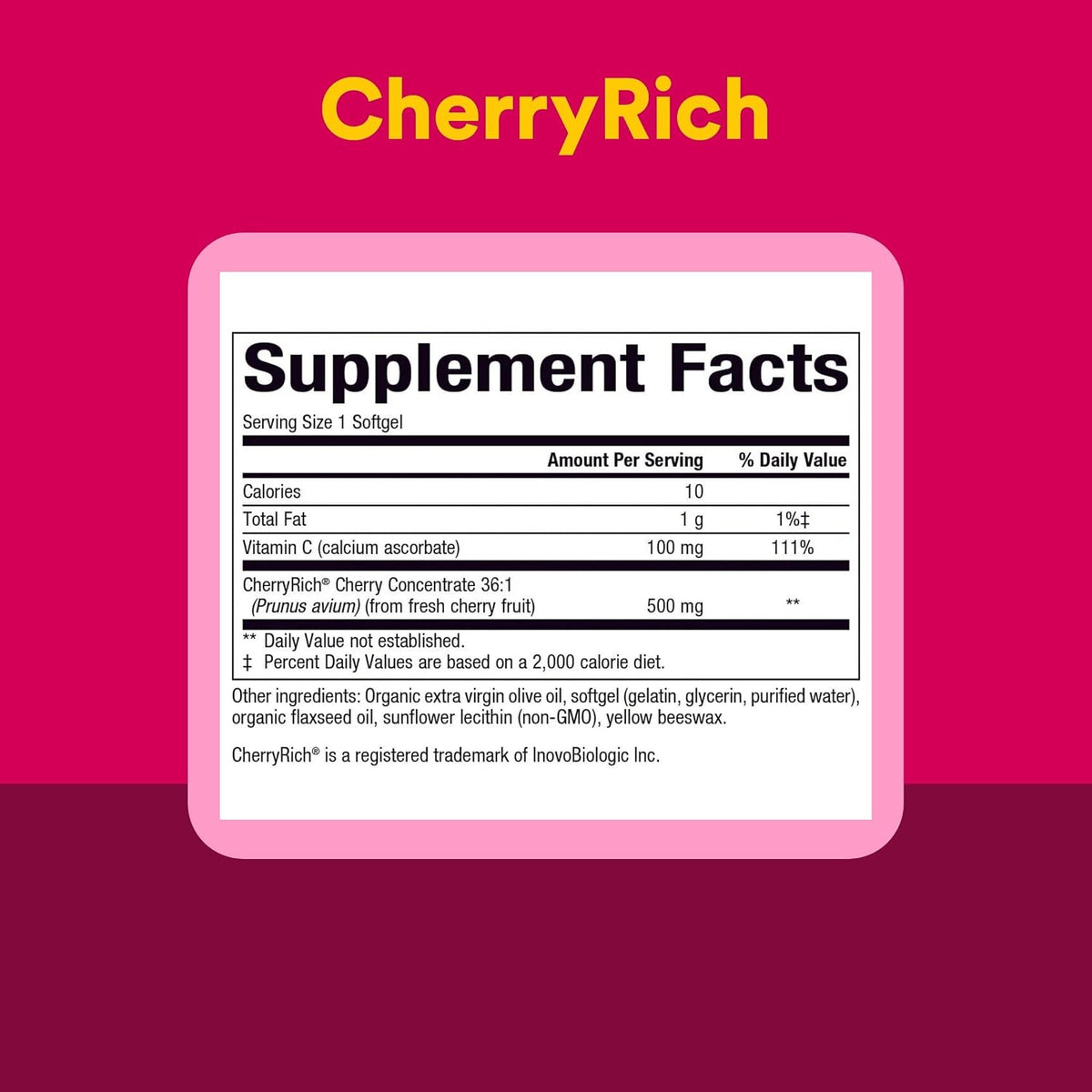 Natural Factors CherryRich Concentrado de Cereza Súper Fuerte, Apoyo Antioxidante, 90 cápsulas blandas – Image 4