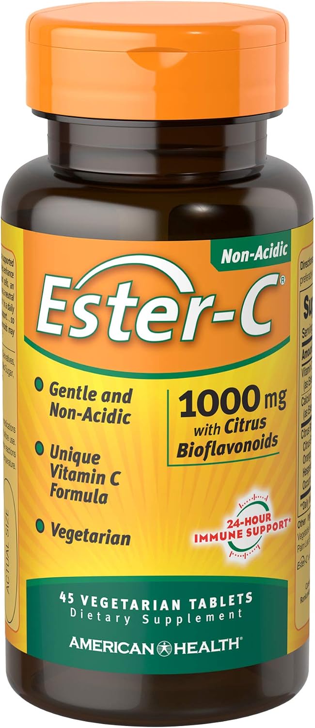 American Health Ester-C con Bioflavonoides Cítricos, 45 Comprimidos