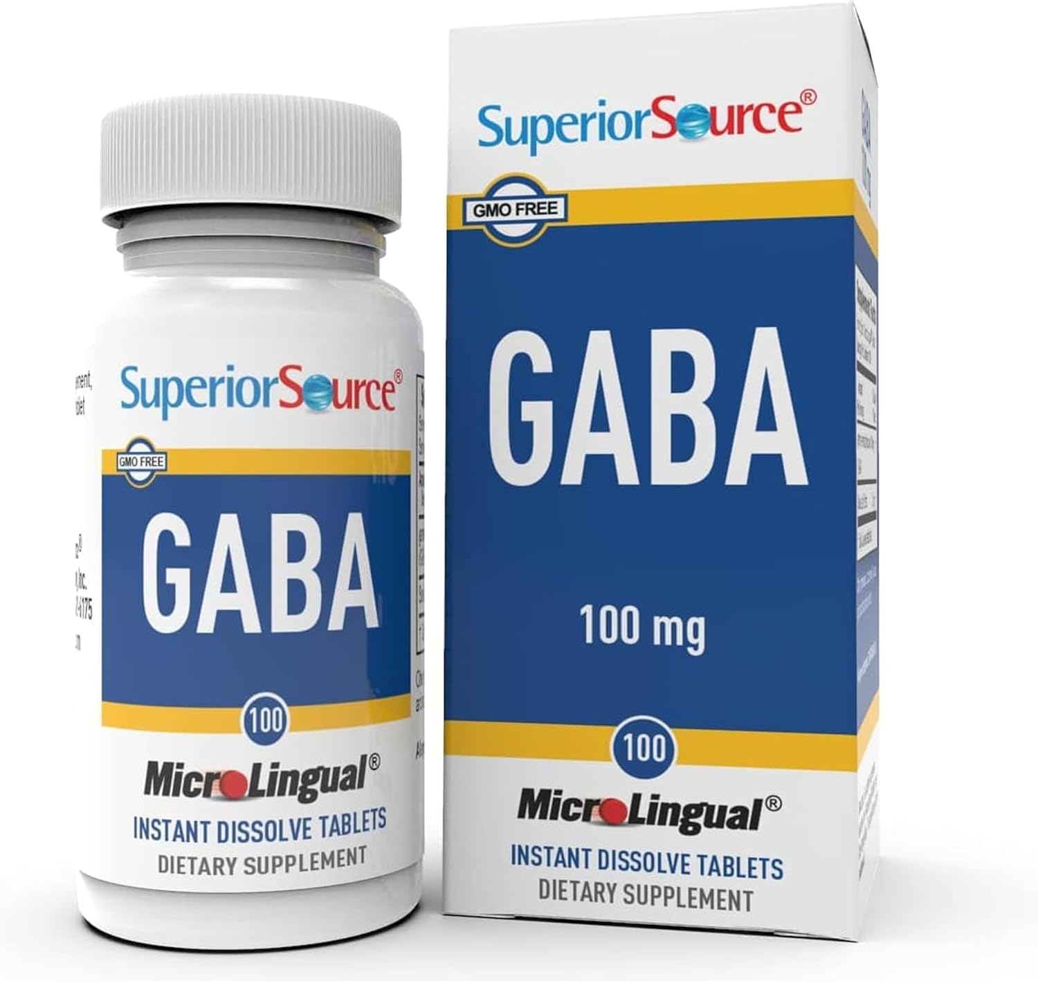Superior Source GABA 100 mg - 100 Comprimidos Sublinguales