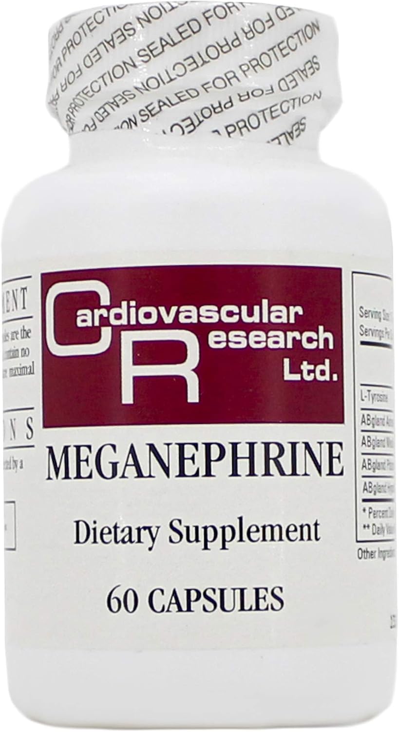Meganephrine 60 Cápsulas - Paquete de 3 - Ecological Formulas/Cardiovascular Research