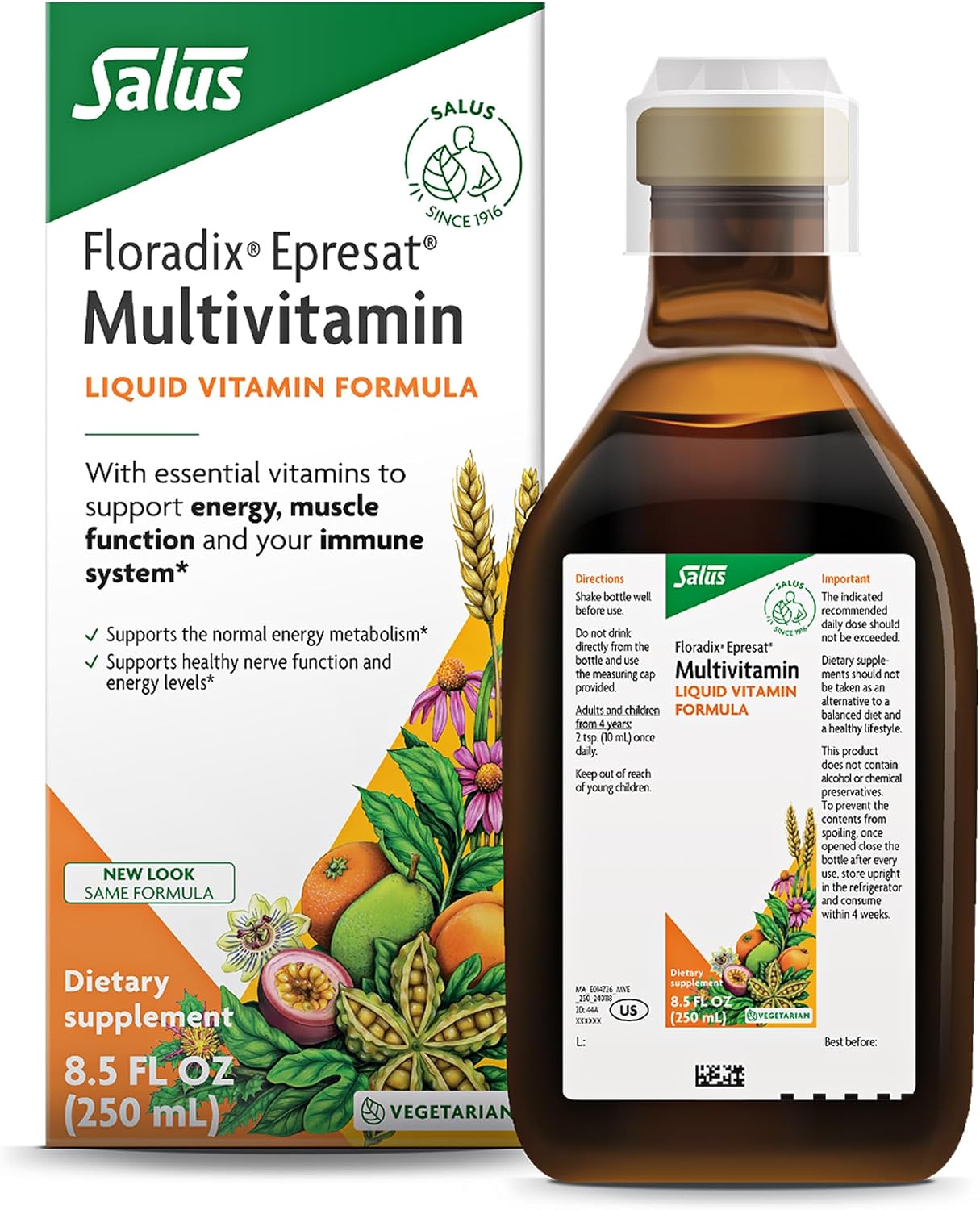 Floradix Epresat Multivitamínico Líquido para Adultos - 500 ml