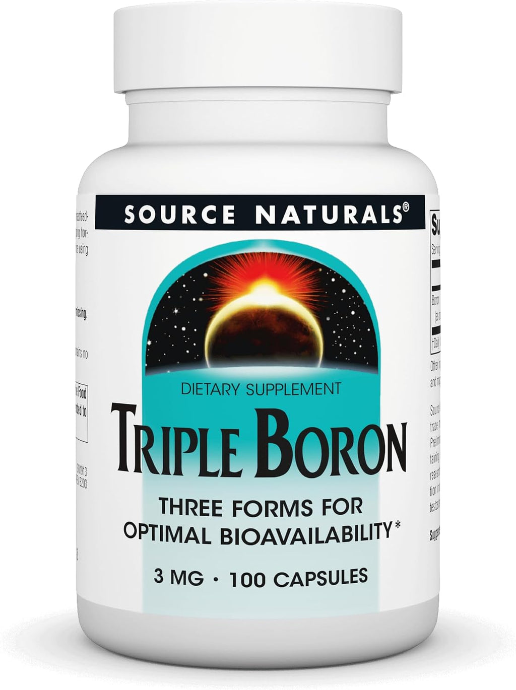 Source Naturals Triple Boro - 3 mg, 100 Cápsulas