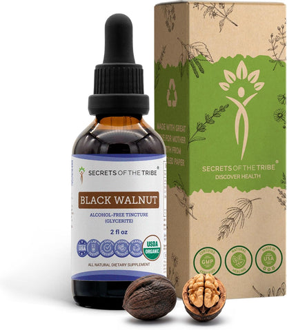Secrets of the Tribe Extracto de Nogal Negro Ecológico sin Alcohol - 2 oz (59 ml) – Image 1