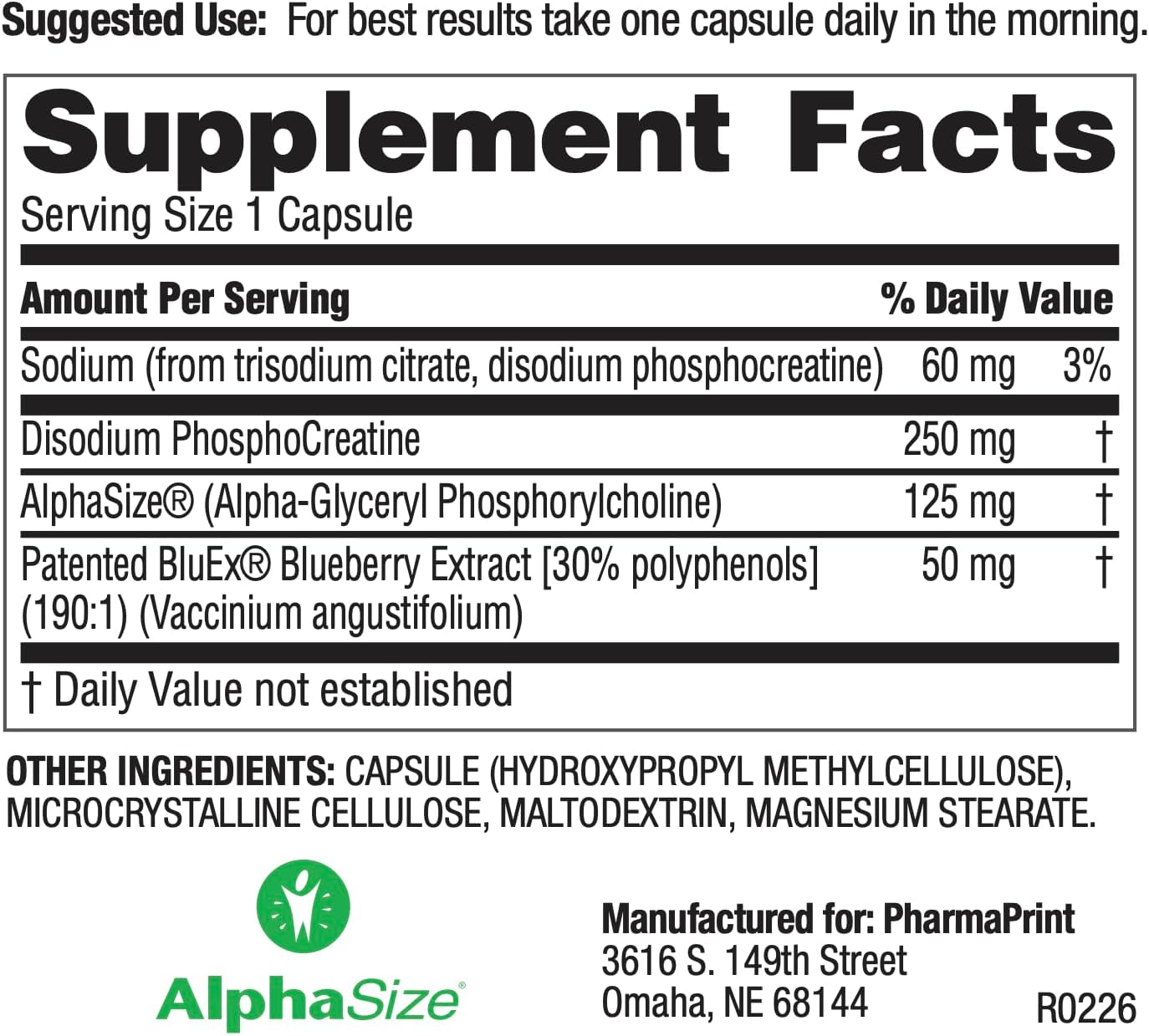 PharmaPrint AcuiT - Suplemento Dietético, 30 comprimidos