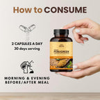 Hebhac Herbs Fenogreco en Cápsulas para Mujeres (60 Cápsulas) – 1000 mg – Complemento Alimenticio para la Lactancia