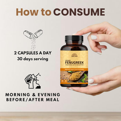 Hebhac Herbs Fenogreco en Cápsulas para Mujeres (60 Cápsulas) – 1000 mg – Complemento Alimenticio para la Lactancia – Image 3