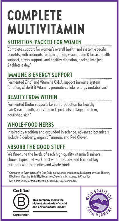 New Chapter Multivitamínico Avanzado para Mujeres – Fórmula Fermentada con Hierro y Vitamina D3, 72 Cápsulas – Image 9
