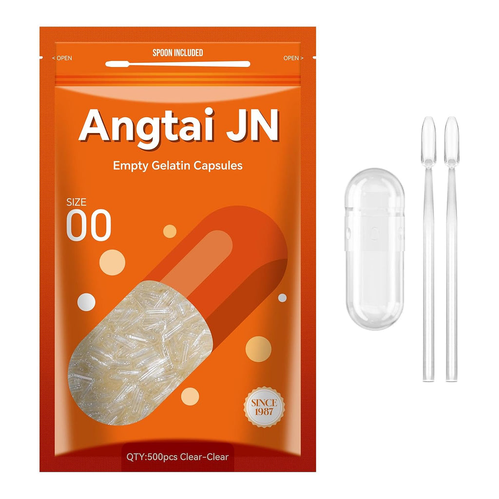 Cápsulas de Gelatina Vacías Tamaño 00 - 100 uds - Angtai JN