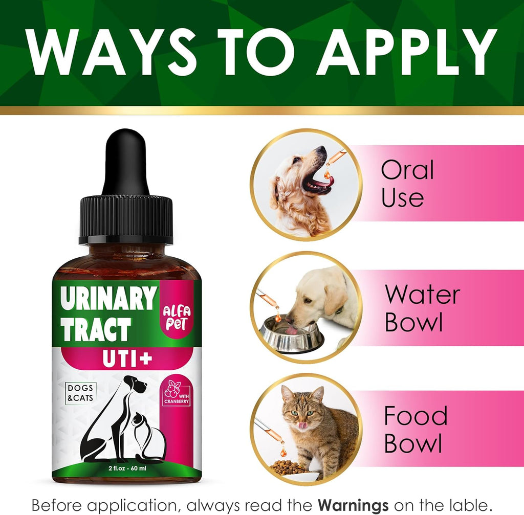 Complemento Urinario con Arándano para Perros y Gatos - Gotas para el Apoyo Renal y Vesical - 60 ml