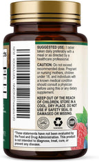 Nature's Nutrition Vitamina D3 K2 5000 UI + 100 mcg K2 MK-7, 120 Comprimidos Masticables Sabor Baya