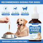 Soporte Traqueal y Respiratorio Natural para Perros - Gotas Herbales con Malvavisco y Gordolobo
