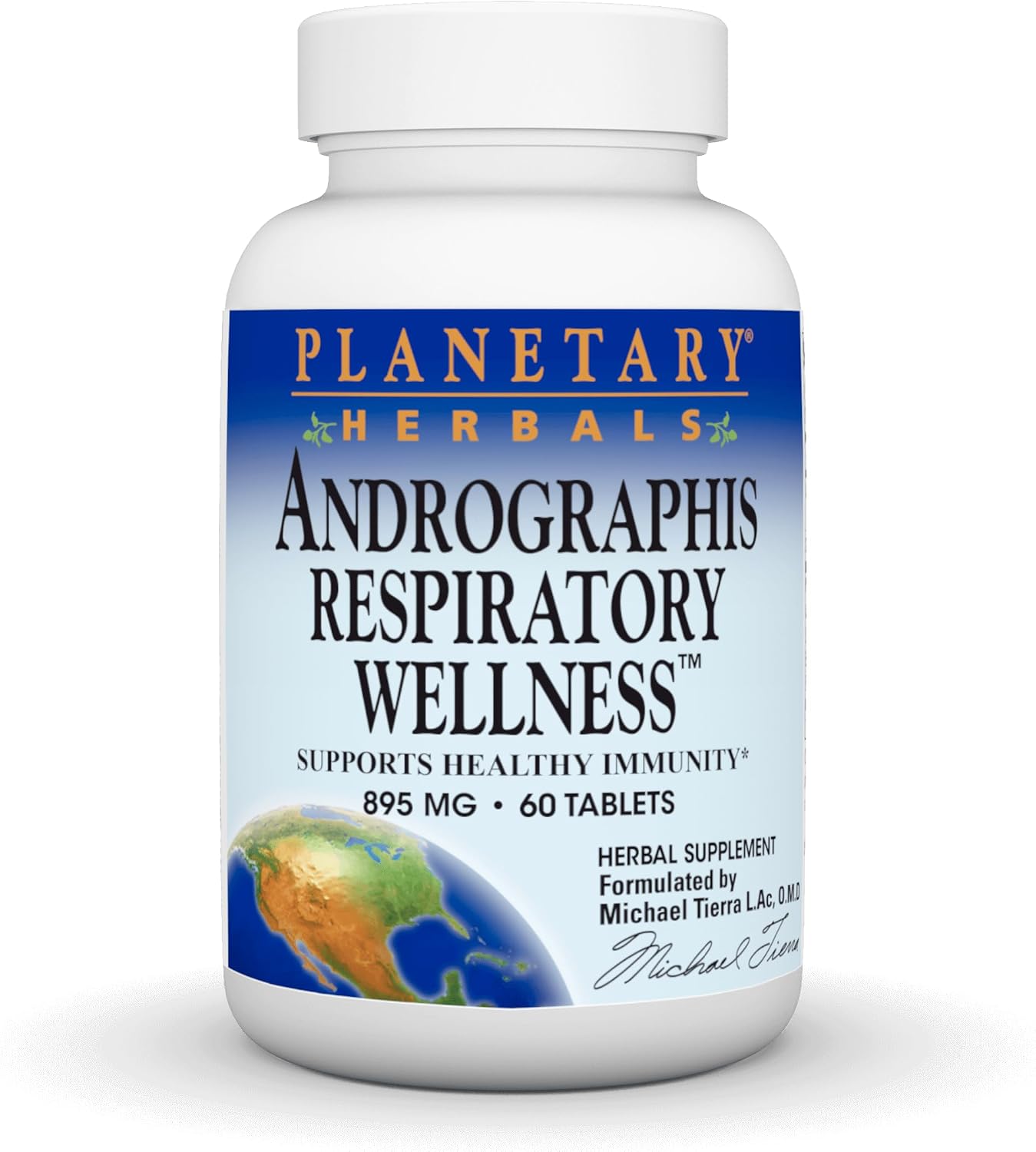 Planetary Herbals Andrographis - Complemento Nutricional para el Bienestar Respiratorio, 60 Cápsulas