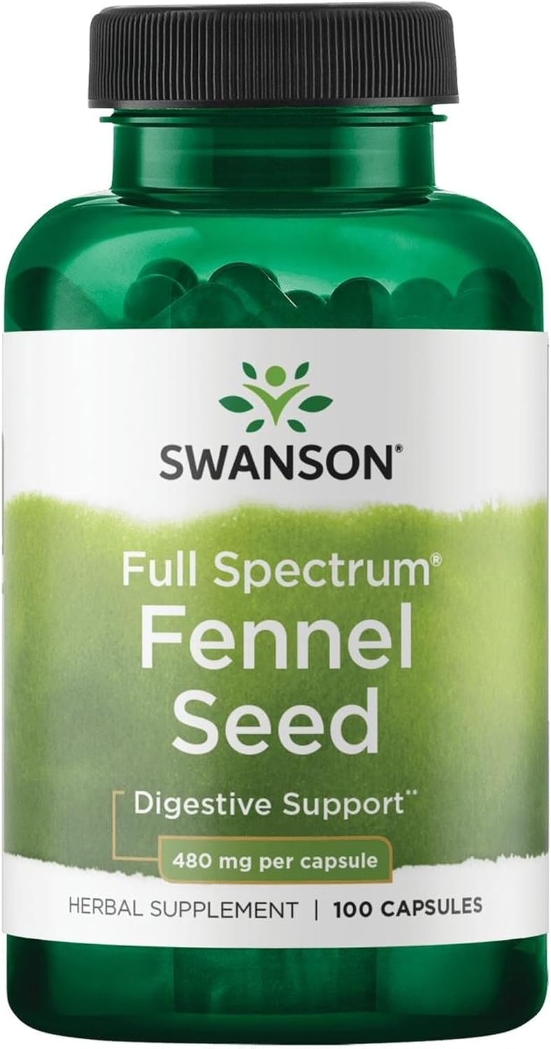 Swanson Fennel 480 mg, 100 Capsules