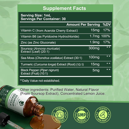 Lukaree Soursop Graviola Extracto Líquido – Sin aditivos artificiales: libre de colorantes y sabores artificiales, – Image 8