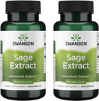 Swanson Extracto de Salvia, 160 mg, 100 Cápsulas (Paquete de 2)