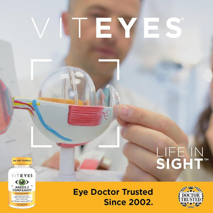 Viteyes Classic AREDS 2 Companion – Libre de alérgenos comunes: No contiene levadura, gluten, lactosa, proteína de – Image 4