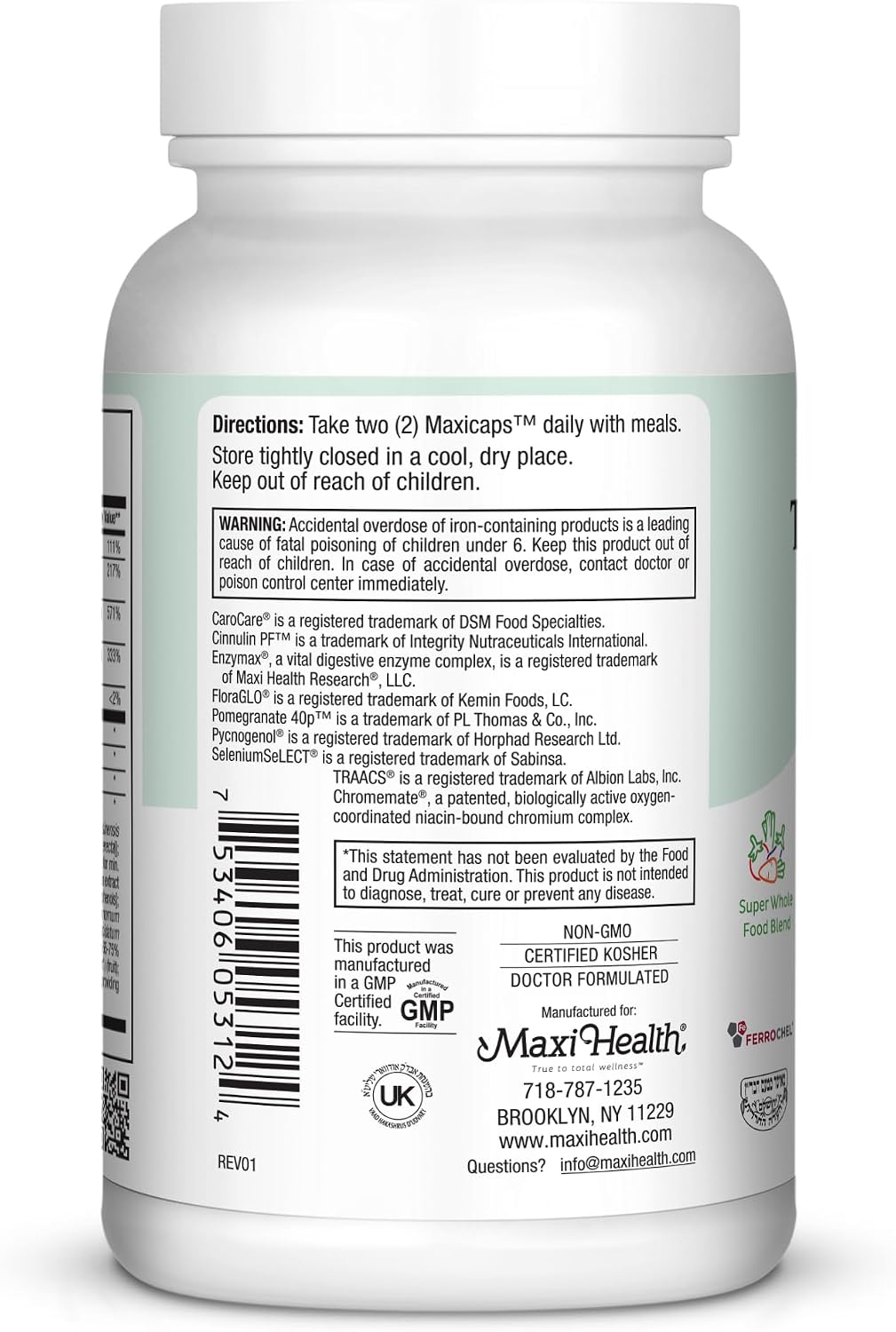 Maxi Health Multivitamínico Completo – 120 Cápsulas