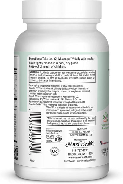 Maxi Health Multivitamínico Completo – 120 – Complejo de vitaminas y minerales: Incluye una mezcla de nutrientes – Image 4