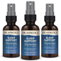 Dr. Mercola Sleep Support Spray con Melatonina - 3 Envases - Sabor Frambuesa Natural