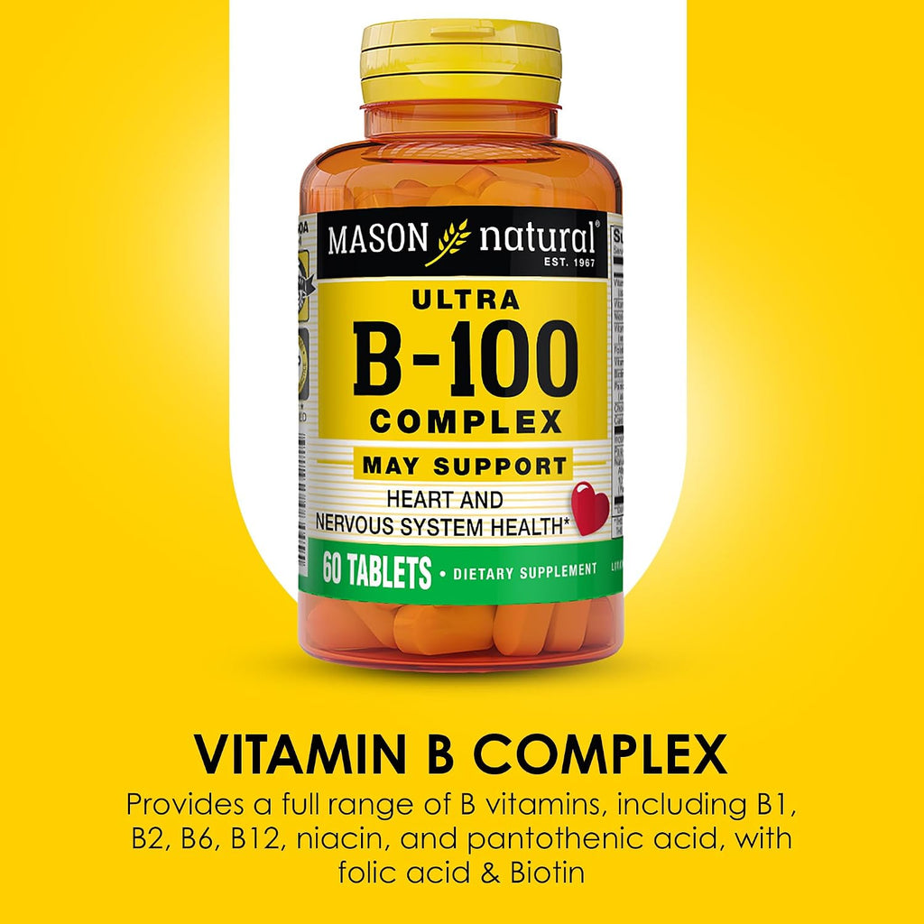 MASON NATURAL Ultra B Complejo B, 100 comprimidos