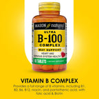 MASON NATURAL Ultra B Complejo B, 100 comprimidos