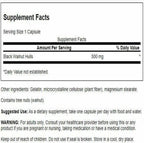 Swanson Black Walnut Hulls 500mg 60 Cápsulas