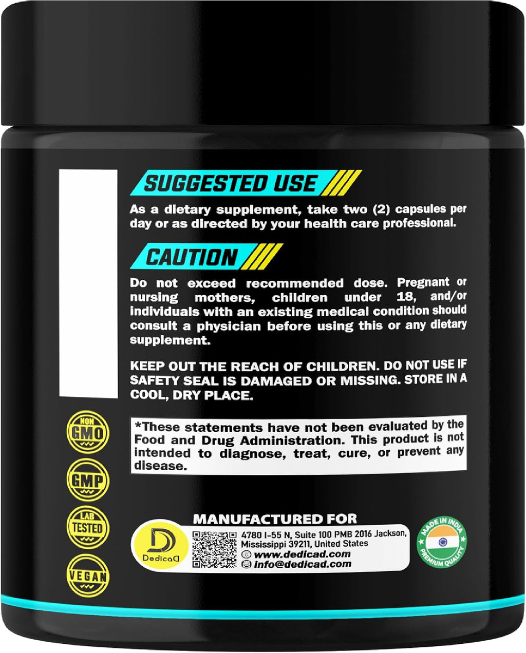 DEDICAD Lactoferrina 500mg - 120 Cápsulas