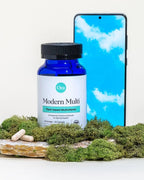 Ora Organic Modern Multi Multivitamínico Vegetal para Mujeres y Hombres, Protección Luz Azul – Apoyo para Cerebro, Ojos, Energía, Inmunidad, Piel, Cabello, Corazón y Huesos, 60 Cápsulas Veganas
