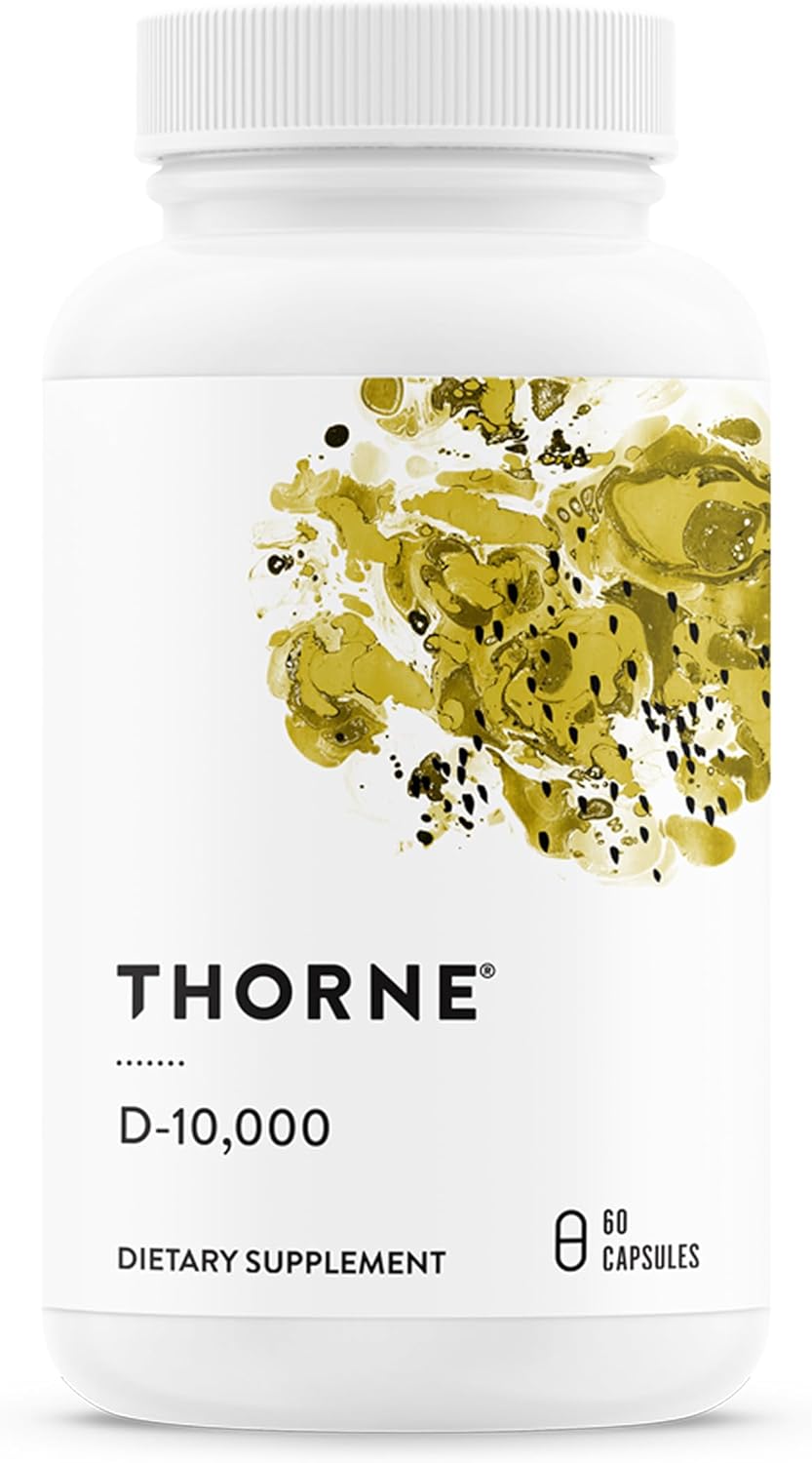 THORNE Vitamina D-10.000 - 60 Cápsulas - Suplemento de Vitamina D3