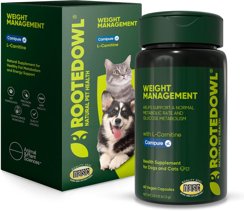 Rooted Owl® Suplemento Hepático para Perros - Cardo Mariano - 60 Cápsulas Veganas