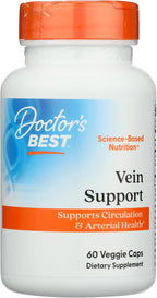 Doctor's Best Vein Support con DiosVein y MenaQ7, 60 cápsulas